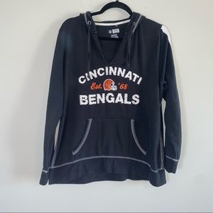 NFL Team Apparel Cincinnati Bengals Long Sleeve Hoodie